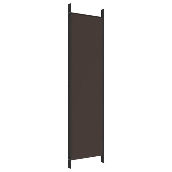 Kamerscherm met 4 panelen 200x200 cm stof bruin