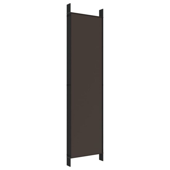 Kamerscherm Met 6 Panelen Stof Bruin 300 x 200 cm