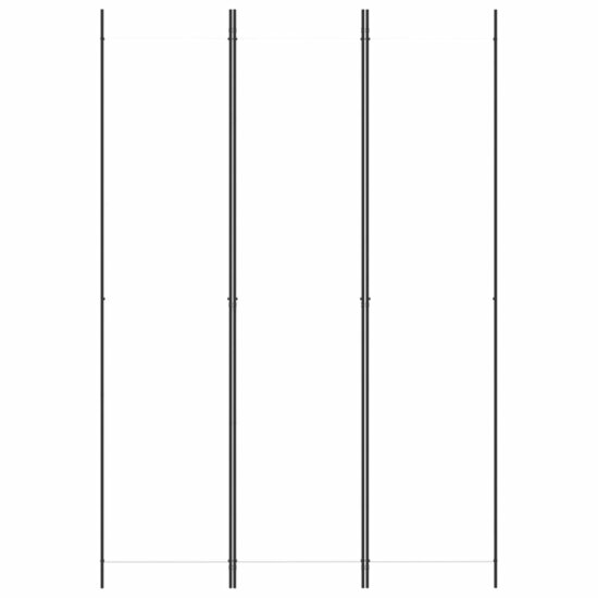 Kamerscherm met 3 panelen 150x220 cm stof wit
