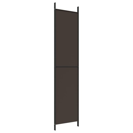 Kamerscherm met 3 panelen 150x220 cm stof bruin