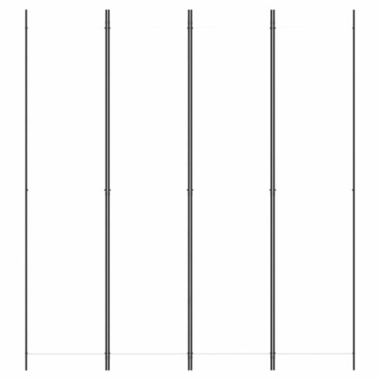 Kamerscherm Met 4 Panelen Stof Wit 200 x 220 cm