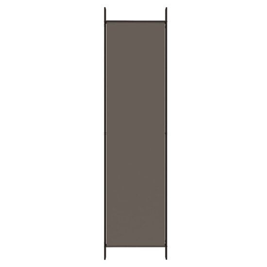 Kamerscherm met 5 panelen 250x220 cm stof antracietkleurig