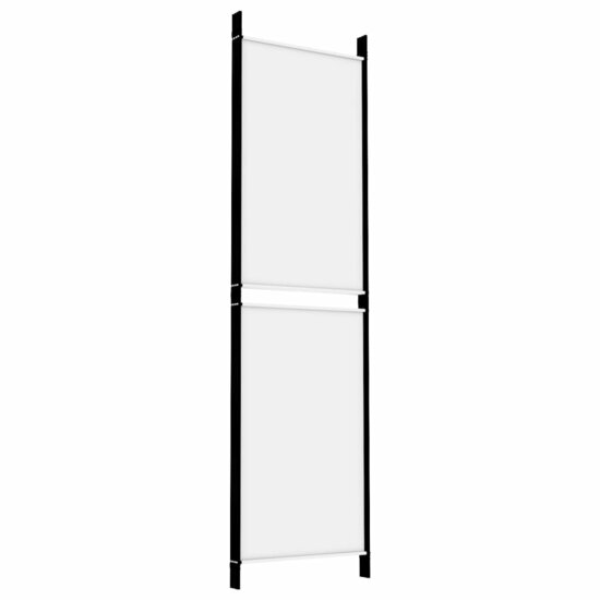 Kamerscherm Met 4 Panelen Stof Wit 200 x 180 cm
