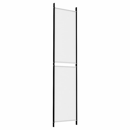 Kamerscherm Met 3 Panelen Stof Wit 150 x 220 cm