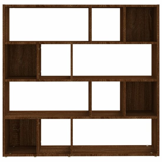 Boekenkast/kamerscherm 105x24x102 cm bruin eikenkleur