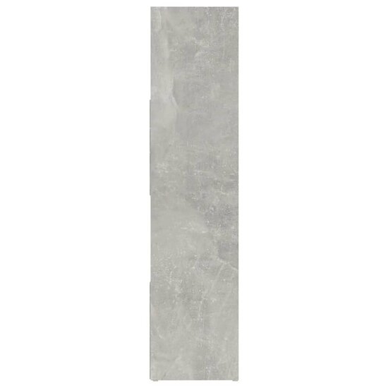 Boekenkast/kamerscherm 105x24x102 cm betongrijs