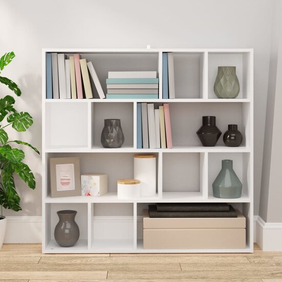 Boekenkast/Kamerscherm 105X24X102 Cm Wit
