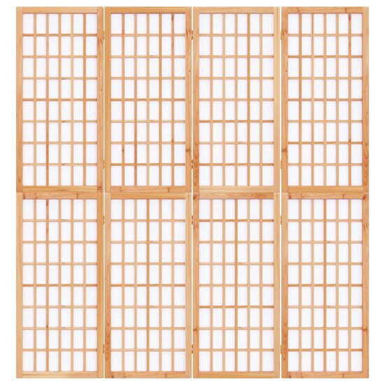 Kamerscherm Inklapbaar 4 Panelen Japanse Stijl 160 x 170 cm