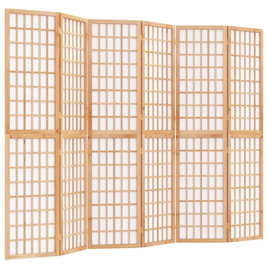 Kamerscherm Inklapbaar 6 Panelen Japanse Stijl 240 x 170 cm