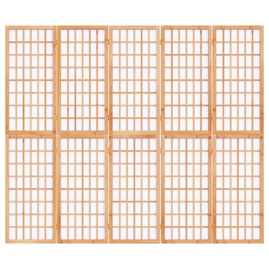 Kamerscherm Inklapbaar 5 Panelen Japanse Stijl 200 x 170 cm