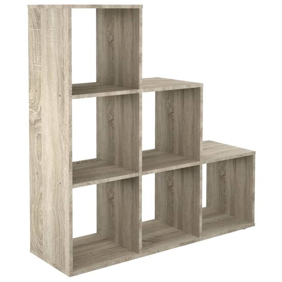 Fmd Kamerverdeler Met 6 Vakken 104,3X32,6X106,5 Cm Kleurig Zandeiken