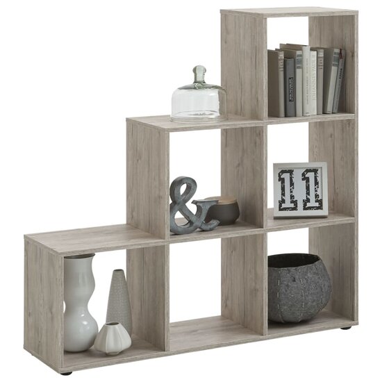 Fmd Kamerverdeler Met 6 Vakken 104,3X32,6X106,5 Cm Kleurig Zandeiken