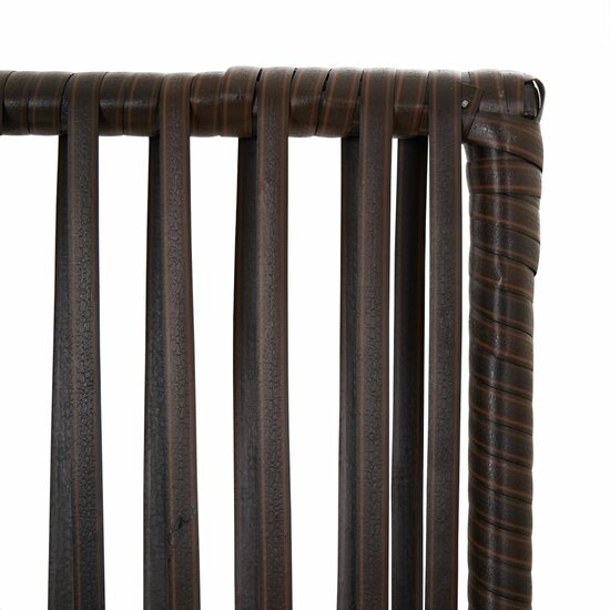 Kamerscherm 6 Panelen Poly Rattan Bruin 1 294 x 200 cm