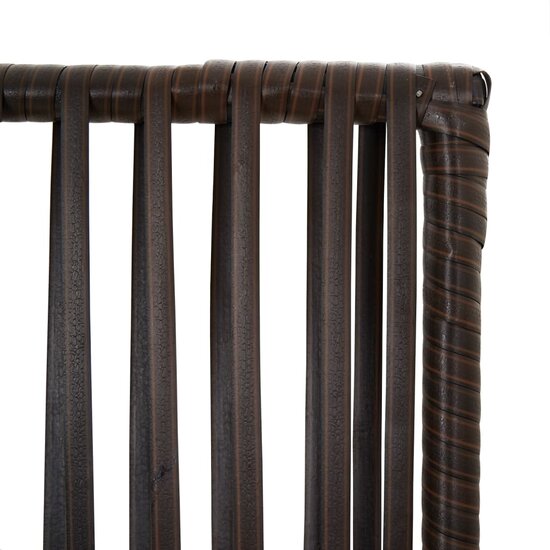 Kamerscherm 4 Panelen Poly Rattan Bruin 1 196 x 200 cm