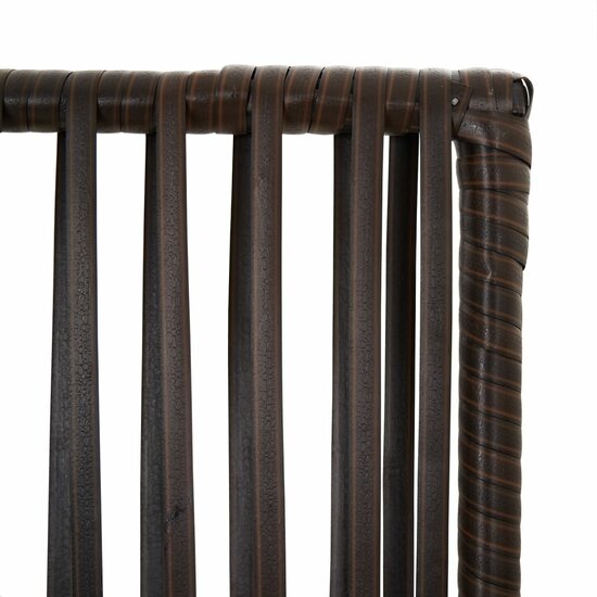 Kamerscherm 6 Panelen Poly Rattan Bruin 1 294 x 180 cm