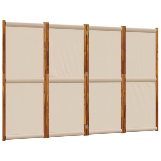 Kamerscherm Met 4 Panelen 280 x 180 cm Taupe