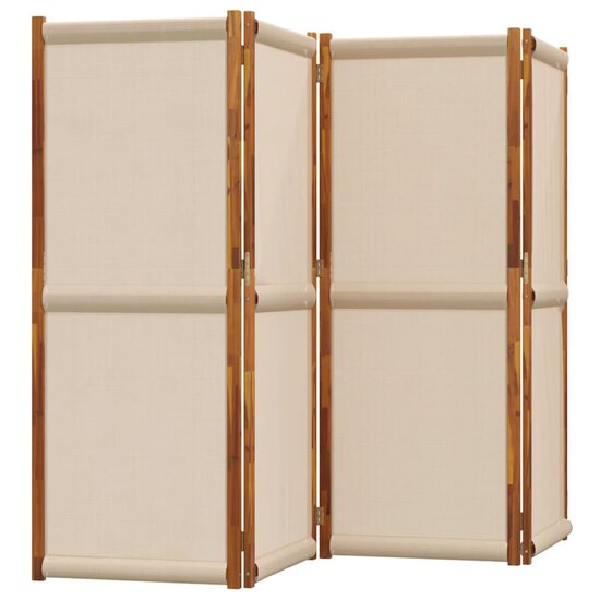Kamerscherm Met 4 Panelen 280 x 180 cm Taupe