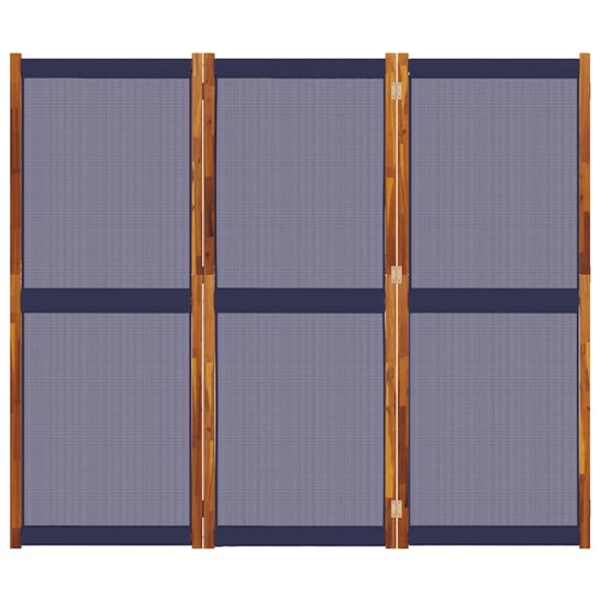 Kamerscherm Met 3 Panelen 210 x 180 cm Donkerblauw