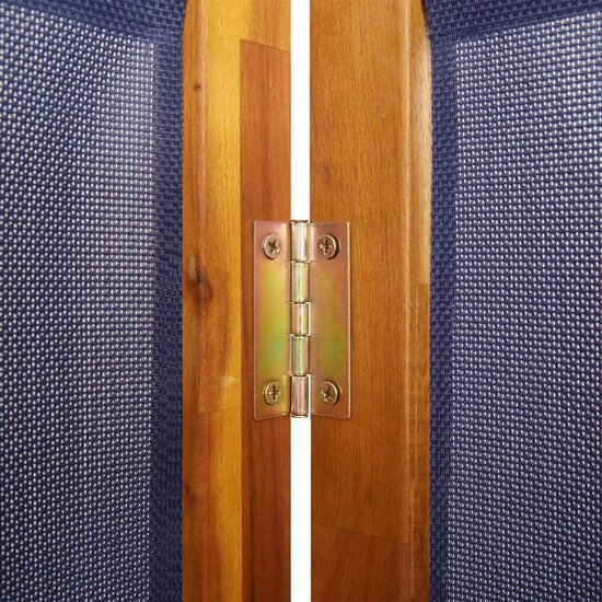 Kamerscherm Met 3 Panelen 210 x 180 cm Donkerblauw