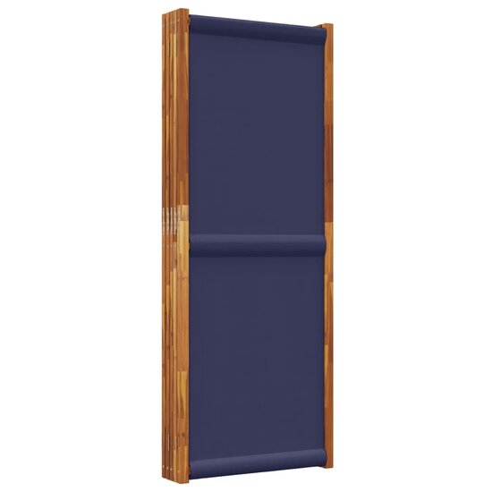 Kamerscherm Met 5 Panelen 350 x 180 cm Donkerblauw