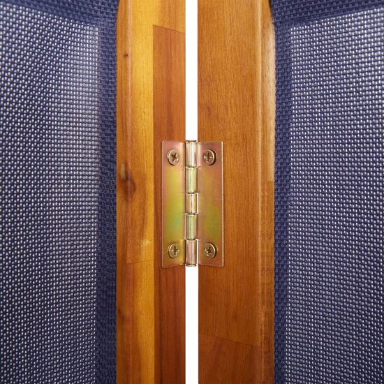 Kamerscherm Met 5 Panelen 350 x 180 cm Donkerblauw