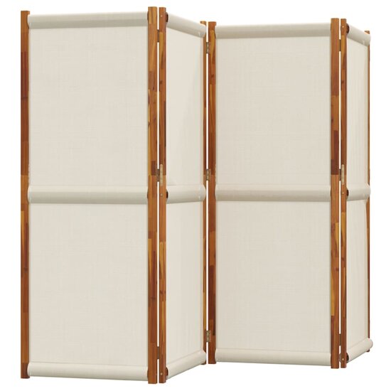 Kamerscherm Met 4 Panelen 280 x 180 cm Lichtgrijs