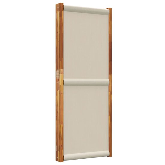Kamerscherm Met 4 Panelen 280 x 180 cm Lichtgrijs
