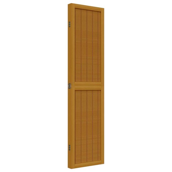Kamerscherm Met 4 Panelen Massief Paulowniahout Bruin 40 x 160 cm