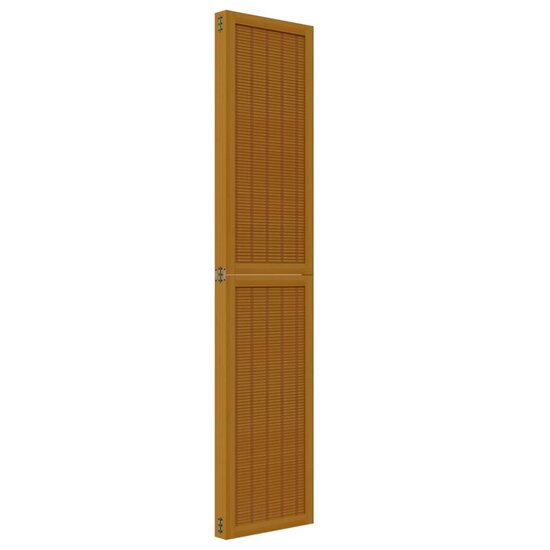 Kamerscherm Met 4 Panelen Massief Paulowniahout Bruin 40 x 180 cm