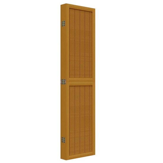 Kamerscherm Met 6 Panelen Massief Paulowniahout Bruin 40 x 160 cm