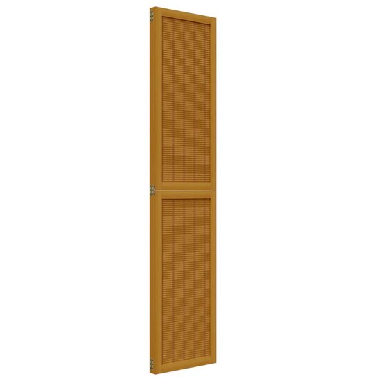 Kamerscherm Met 3 Panelen Massief Paulowniahout Bruin 40 x 180 cm