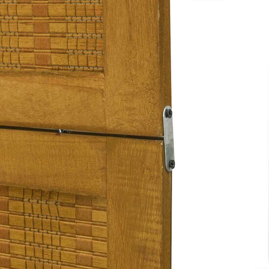 Kamerscherm Met 5 Panelen Massief Paulowniahout Bruin 40 x 220 cm