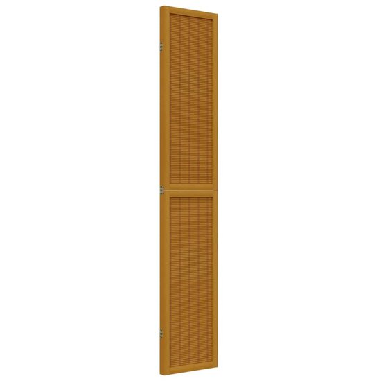 Kamerscherm Met 3 Panelen Massief Paulowniahout Bruin 40 x 220 cm