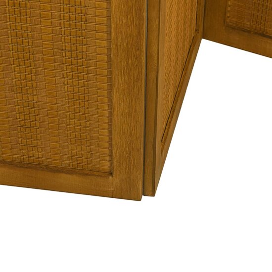 Kamerscherm Met 3 Panelen Massief Paulowniahout Bruin 40 x 220 cm