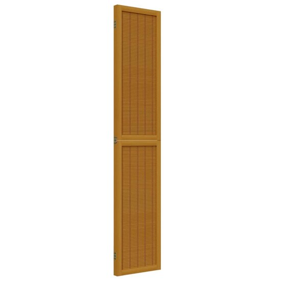 Kamerscherm Met 3 Panelen Massief Paulowniahout Bruin 40 x 200 cm