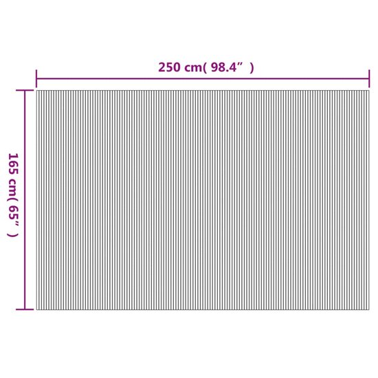 Kamerscherm 165X250 Cm Bamboe 250 x 165 cm Zwart