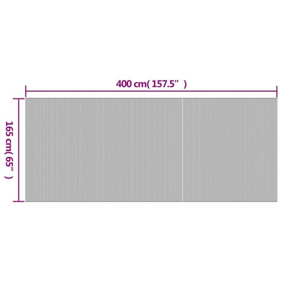 Kamerscherm&nbsp;165X400 Cm&nbsp;Bamboe 400 x 165 cm Donkerbruin