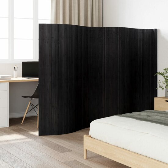 Kamerscherm&nbsp;165X400 Cm&nbsp;Bamboe 400 x 165 cm Zwart