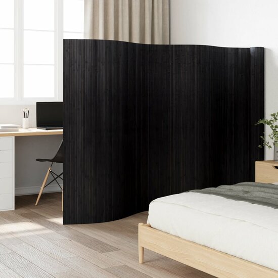 Kamerscherm 165X800 Cm Bamboe 800 x 165 cm Zwart