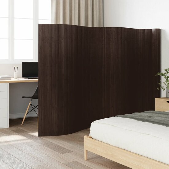 Kamerscherm 165X800 Cm Bamboe 800 x 165 cm Donkerbruin