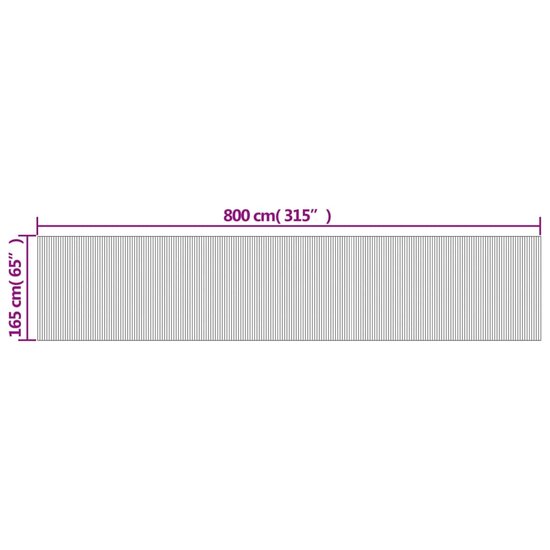 Kamerscherm 165X800 Cm Bamboe 800 x 165 cm Donkerbruin