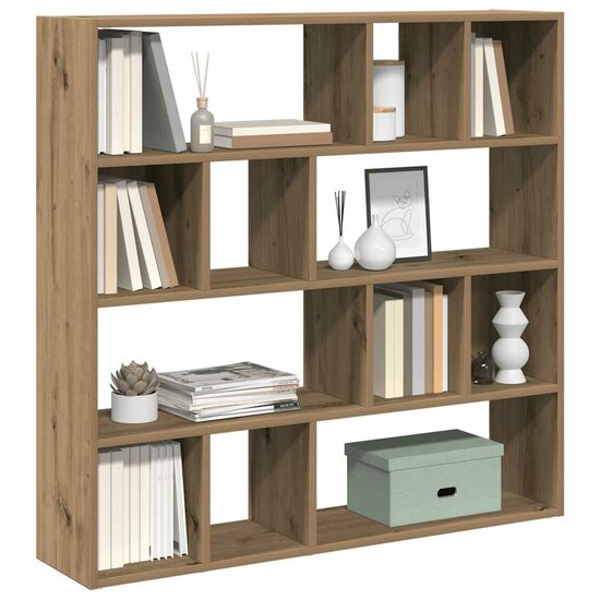 Boekenkast/Kamerscherm 105X24X102 Cm Artisanaal Eikenkleur artisanaal eikenkleurig