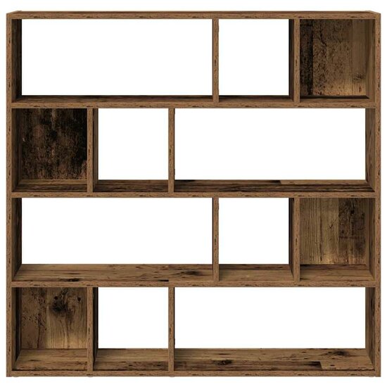 Boekenkast/Kamerscherm 105X24X102 Cm Kleurig Oud hout