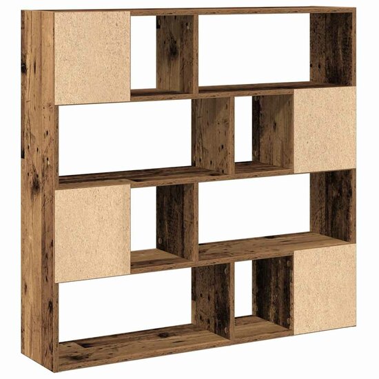 Boekenkast/Kamerscherm 105X24X102 Cm Kleurig Oud hout