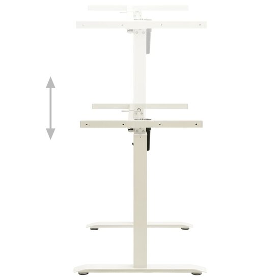 Zit-Stabureauframe Elektrisch Gemotoriseerd Wit
