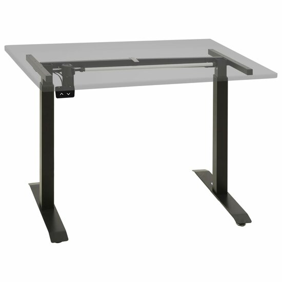 Zit-Stabureauframe Elektrisch Gemotoriseerd Zwart