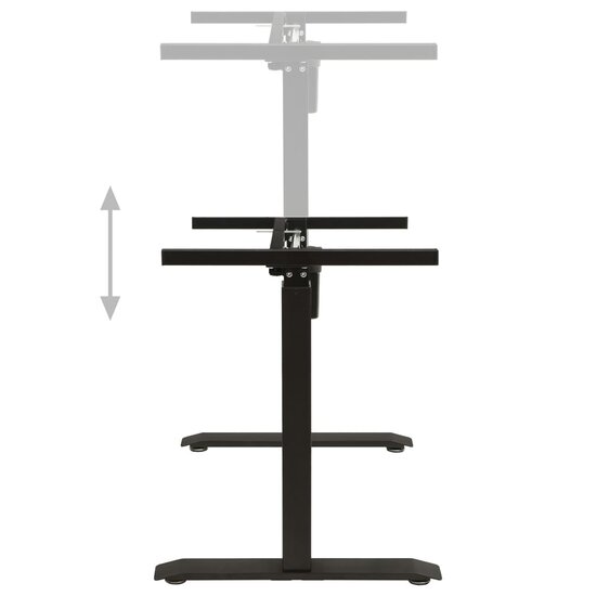 Zit-Stabureauframe Elektrisch Gemotoriseerd Zwart