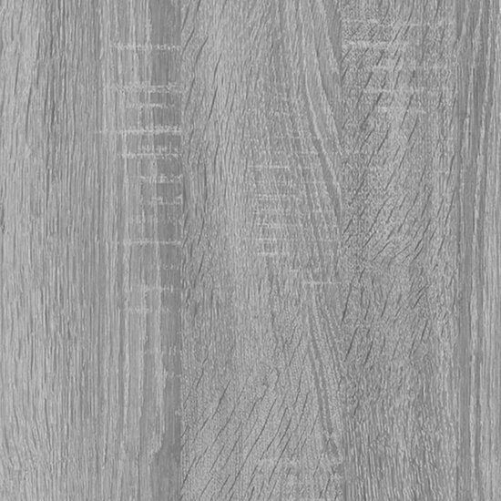 Bureau Met Bijzetkast Bewerkt Hout Eikenkleurig Grijs sonoma