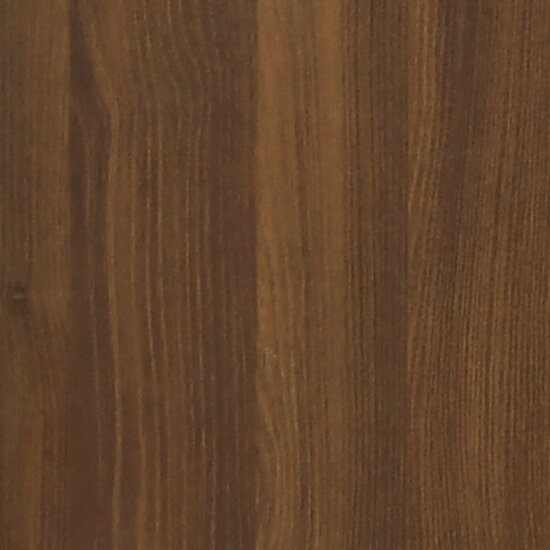 Bureau Met Bijzetkast Bewerkt Hout bruin eikenkleur