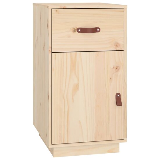 Bureau met kastjes 135x50x75 cm massief grenenhout